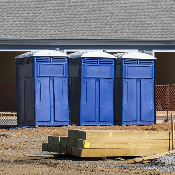 what is the cost difference between standard and deluxe porta potty rentals in Dawson